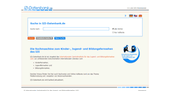 Desktop Screenshot of izi-datenbank.de